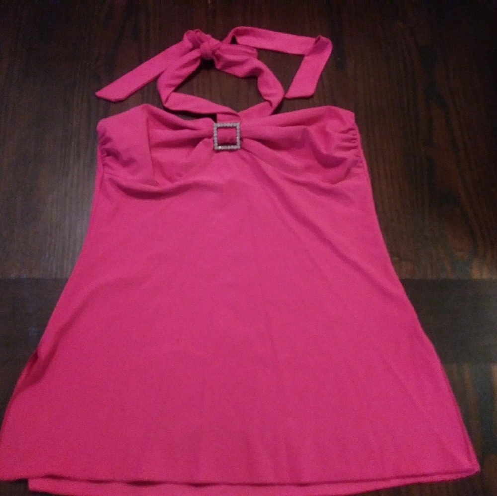 Charlotte Russe Top with Diamond Pendant